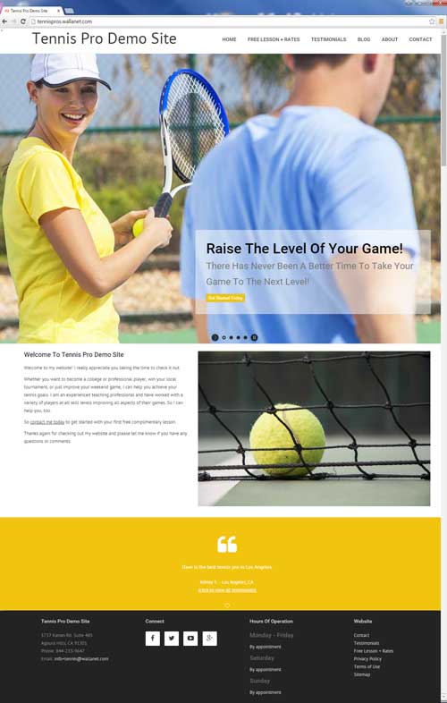 Tennis websites shop